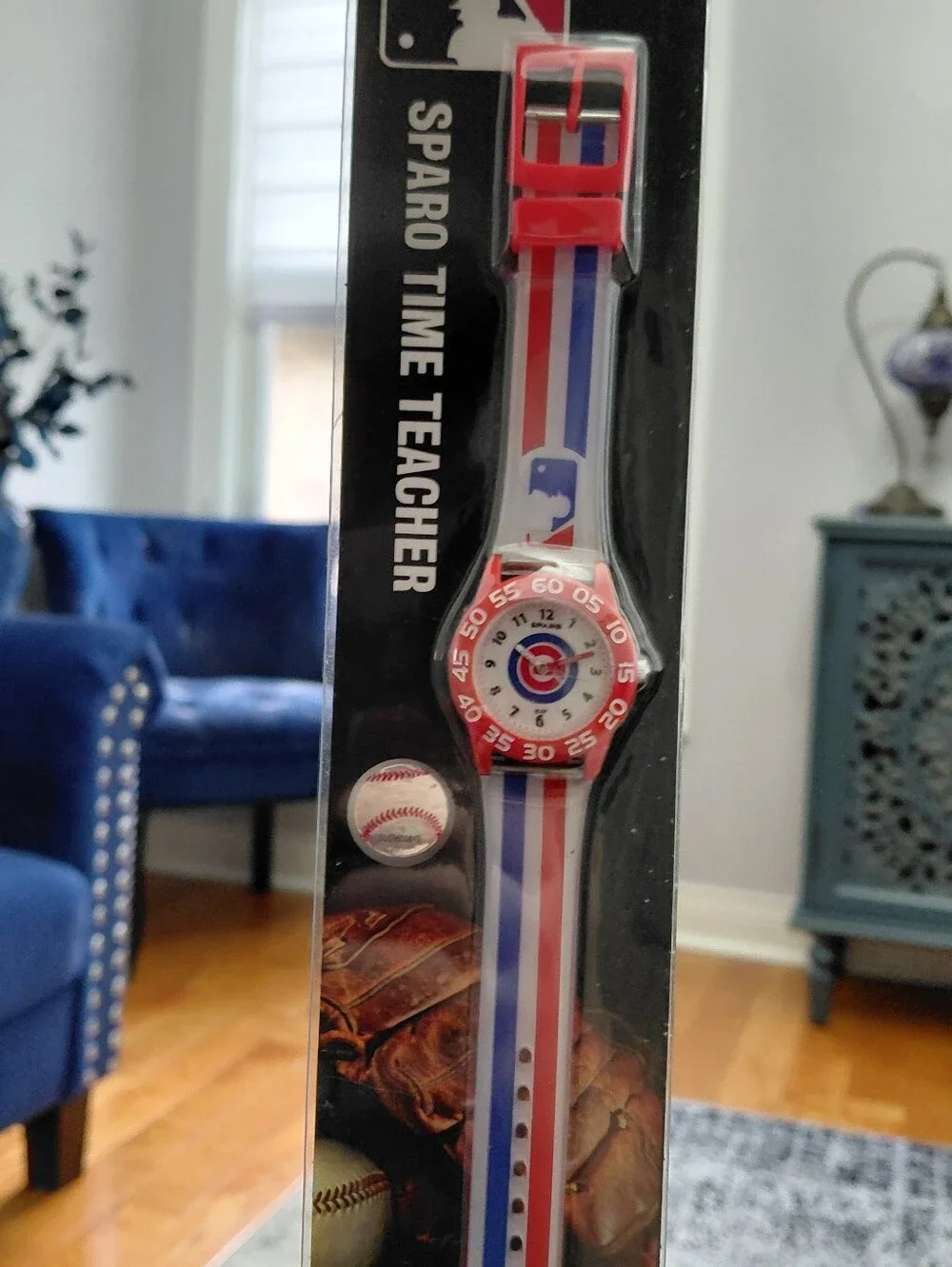 Sparo Chicago Cubs MLB Time Teacher Kids Watch Red White Blue BNIP CC
